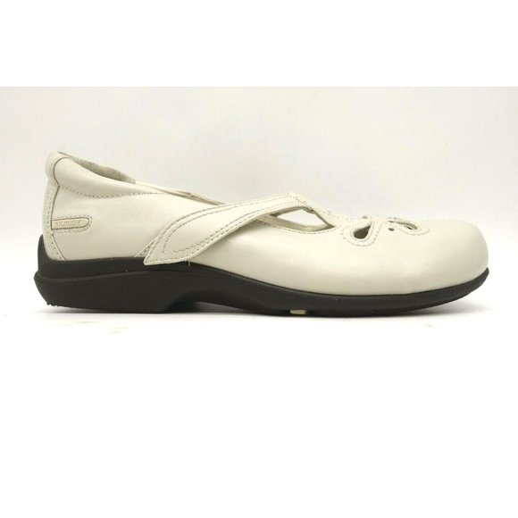 PW Minor Tia Beige Leather Adjustable Slip On Driving Loafers Shoes Womens 6.5 M - Picture 2 of 11